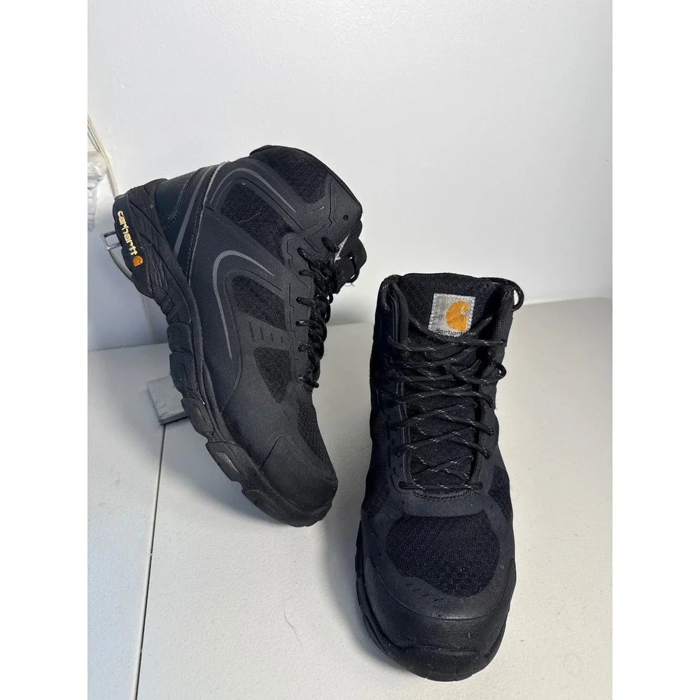 Carhartt Mens Force 4in Nano Composite Toe Work Boots Black CMH4251 Size 9 Wide - Picture 1 of 9